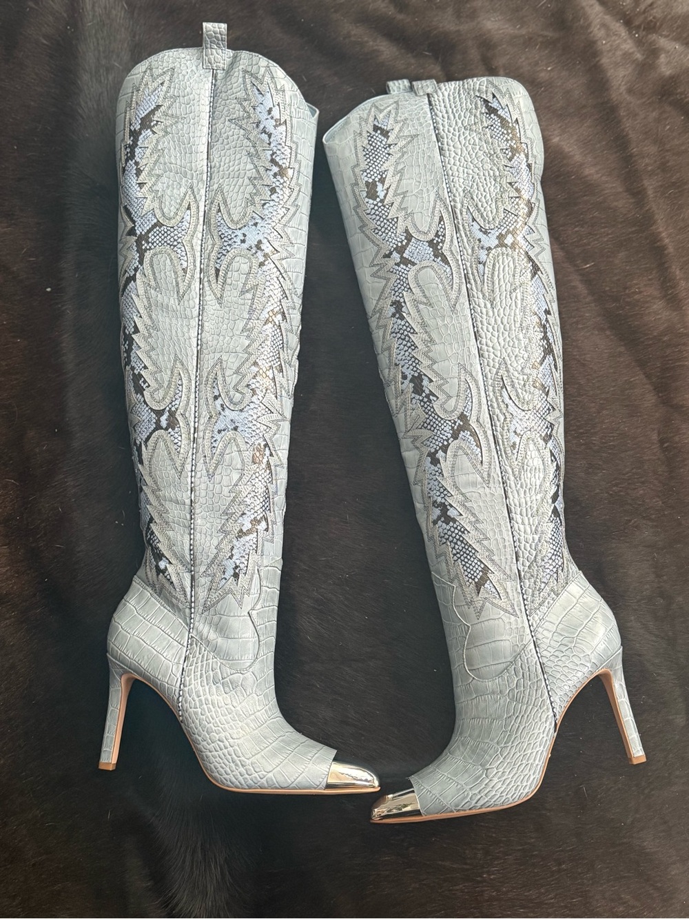 Women’s Sky blue Knee-High Boots